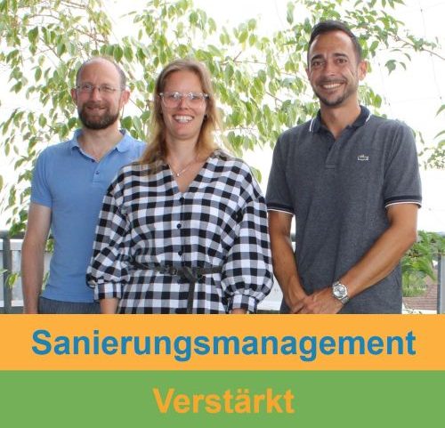 Karte mit Sanierungsgebieten für Crumstadt, Goddelau und Leeheim, Veranstaltungshinweis.